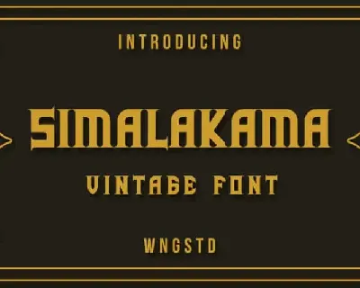 Simalakama Vintage Display font