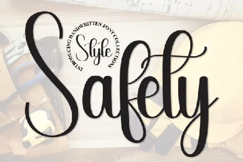 Safety Script font