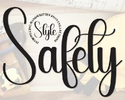 Safety Script font