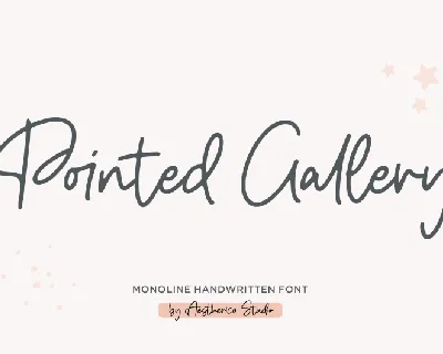 Pointed Gallery font