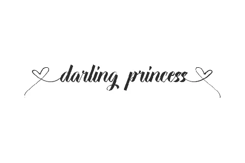 Darling P Demo font