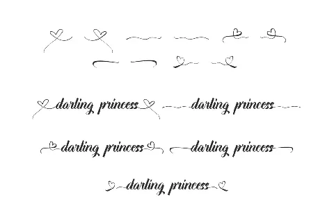 Darling P Demo font