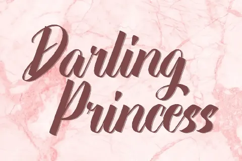 Darling P Demo font