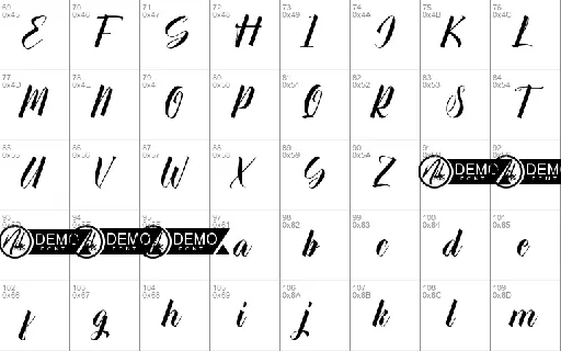 Darling P Demo font