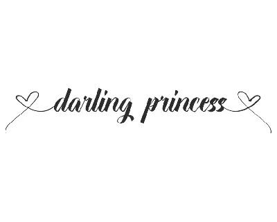 Darling P Demo font