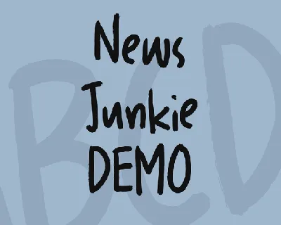 News Junkie DEMO font