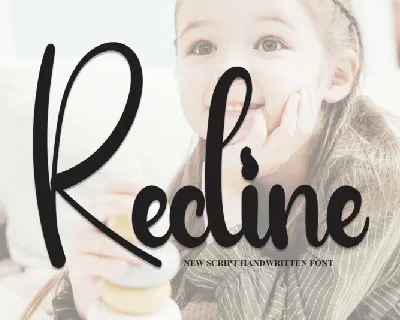 Recline Script font