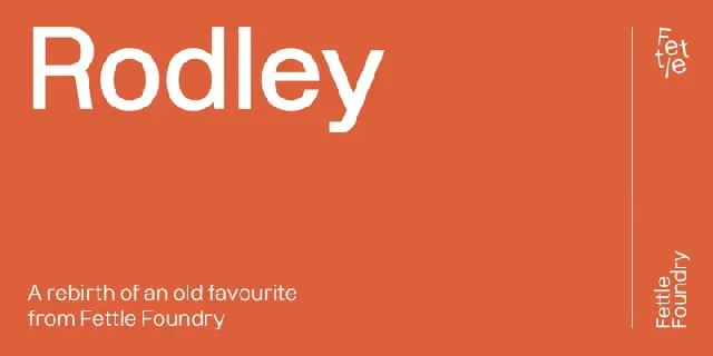 Rodley Family font
