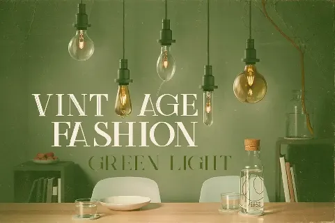 Green Light Display font