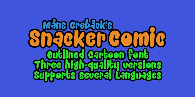 Snacker Comic font