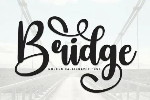 Bridge Typeface font