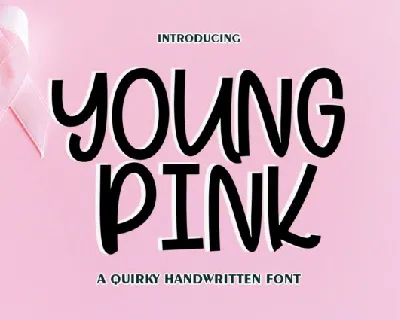 Young Pink Display font