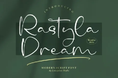 Rastyla Dream font