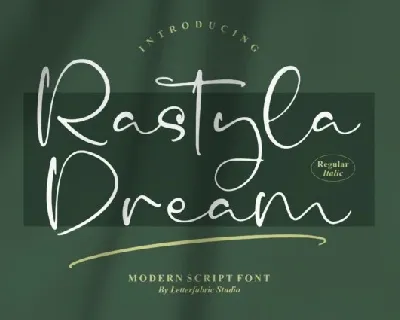 Rastyla Dream font