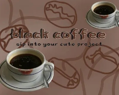 Black Coffee font