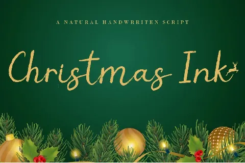 Christmas Ink font