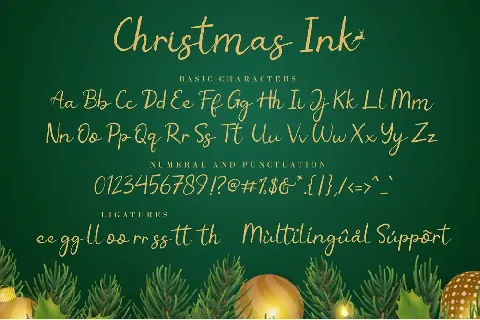 Christmas Ink font