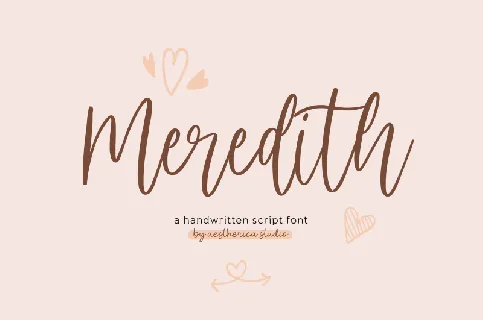 Meredith font