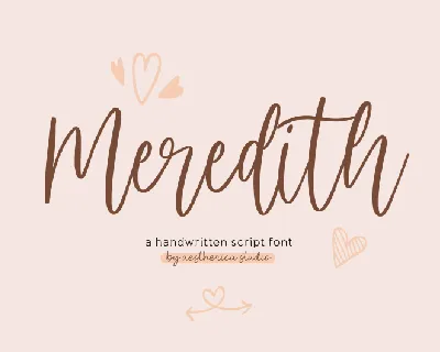 Meredith font