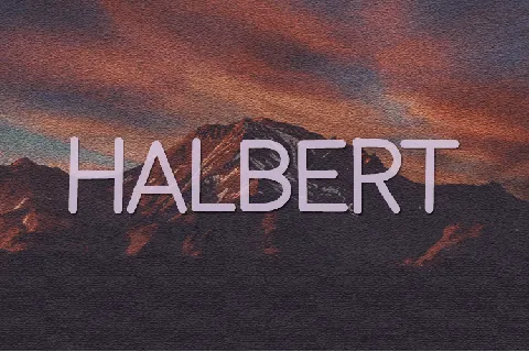 Halbert font