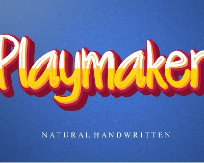 Playmaker font
