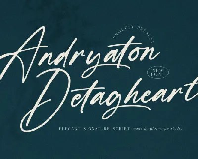 Andryaton Detagheart font