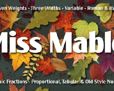 Miss Mable Family font