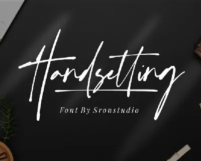 Handsetting Modern Signature font