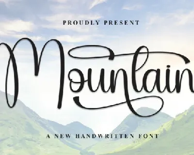 Mountain Script font