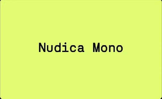 Nudica Mono font