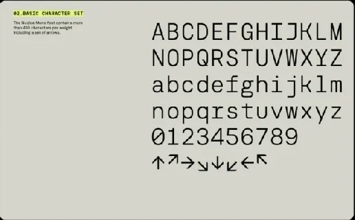 Nudica Mono font