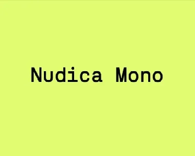 Nudica Mono font