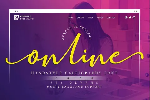 Online font