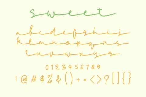 SweetLovelyRainbowTwo font