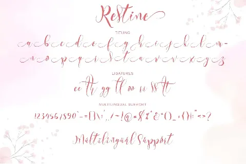 Restine font