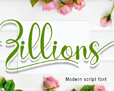 Zillions font