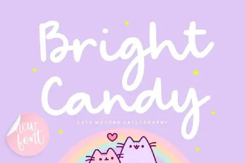 Bright Candy Modern Calligraphy font