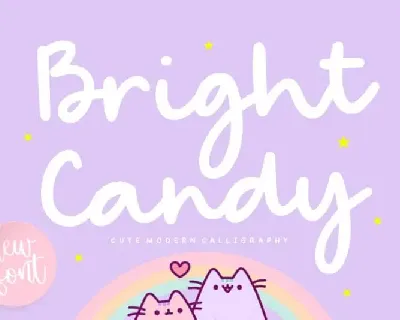 Bright Candy Modern Calligraphy font
