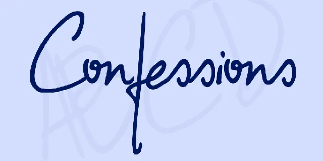 Confessions font