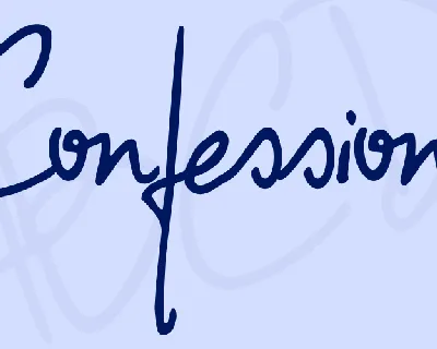 Confessions font