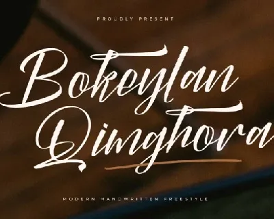 Bokeylan Qimghora font