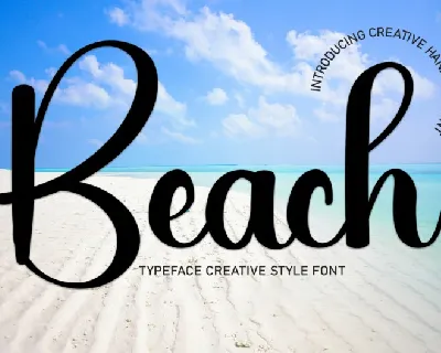Beach Script Typeface font