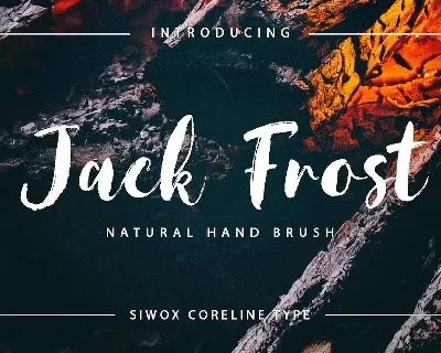 Jack Frost Brush Free font
