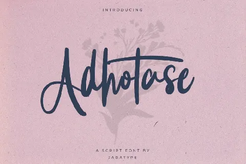 Adhotase font