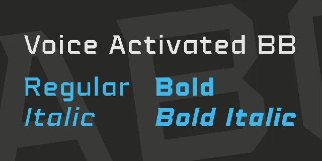 Voice Activated font