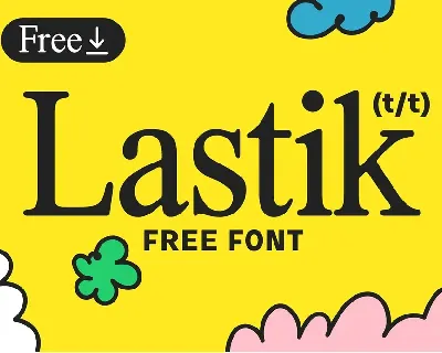 Lastik font