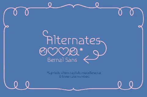 Bernal Sans font