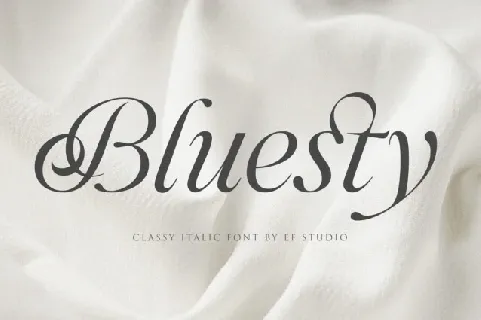 Bluesty font