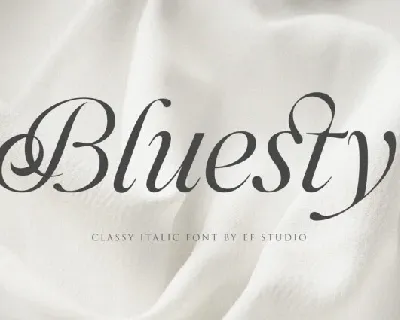 Bluesty font