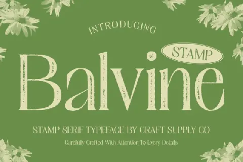 Balvine Stamp font